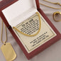 To My Son Necklace - Enjoy the Ride and Never Forget Your Way Back Home