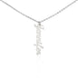 Customized Name Necklace, Vertical Name Necklace