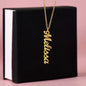 Customized Name Necklace, Vertical Name Necklace