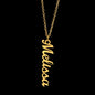 Customized Name Necklace, Vertical Name Necklace