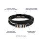 To My Grandson Bracelet - I Will Always Be Right There in Your Heart