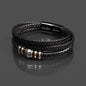 Personalized to My Son Leather Men Bracelet, Bracelet for Son Birthday from Mother and Father