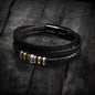 Personalized to My Son Leather Men Bracelet, Bracelet for Son Birthday from Mother and Father