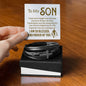 Personalized Gifts for Man, Love You Forever Cross Bracelet W/ Custom Message Card