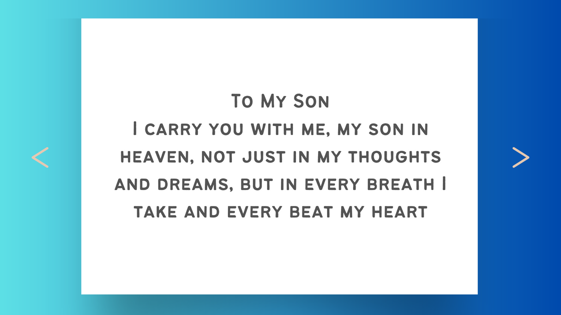 10 Heart-Touching Quotes for Son in Heaven from Mother: Expressing the ...