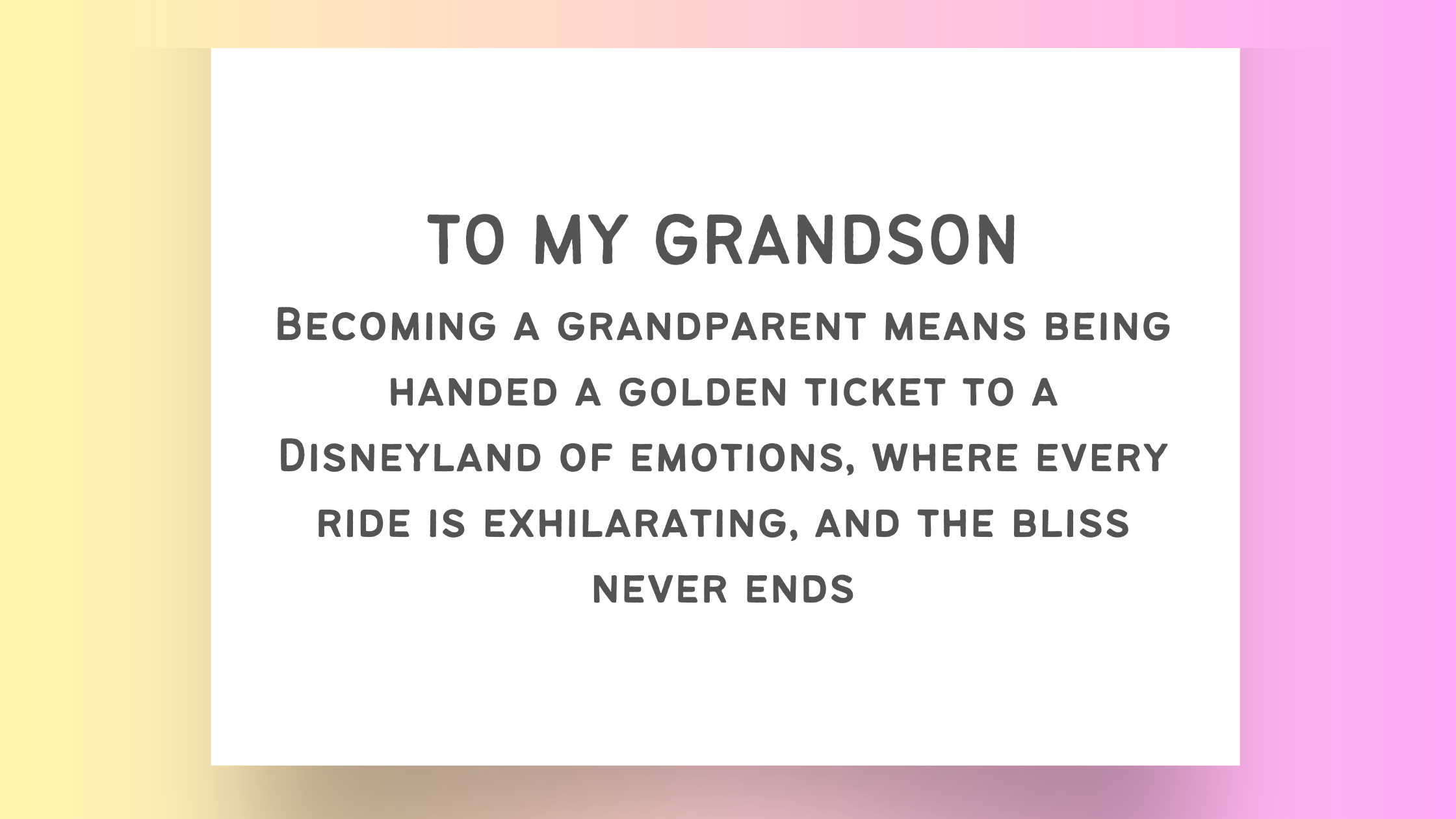 10 Heartwarming Messages: Celebrating the Joy of Being Blessed with a Grandson