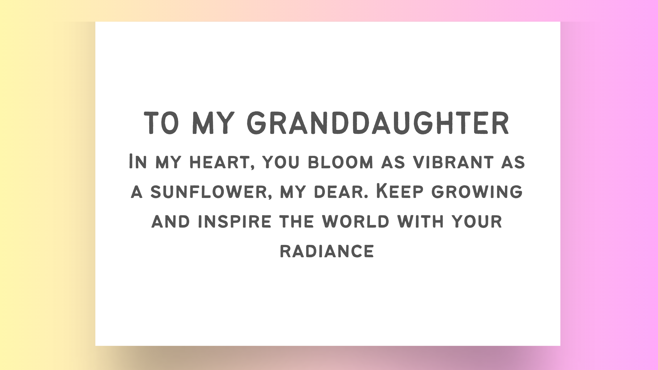 10 Heartfelt Inspirational Quotes from Grandma to Her Granddaughter