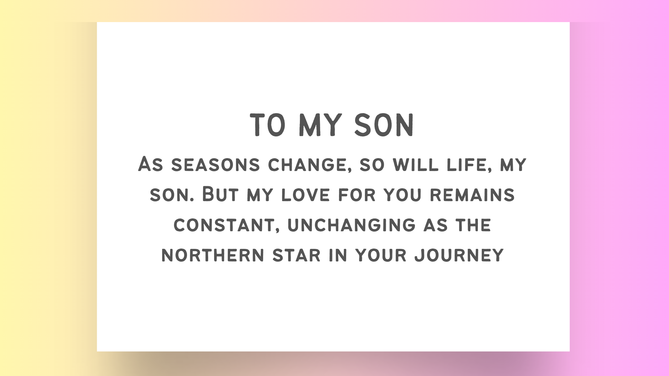 10 Tender Expressions: A Mother's Loving Words to Her Son