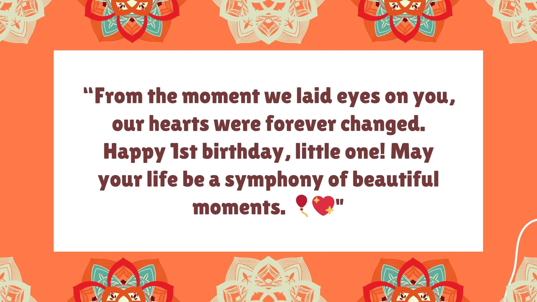Happy Birthday Quotes For First Birthday Heartfelt 1st Birthday