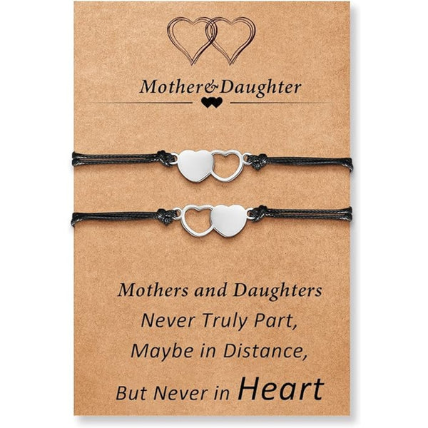 Handmade Gift - Desimtion Mother and Daughter Bracelets Set for 2, 3, 4