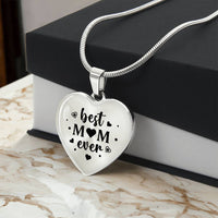 Load image into Gallery viewer, Best Mom Ever Gifts from Daughter / Son - Engraved Heart Necklace
