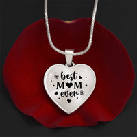 Load image into Gallery viewer, Best Mom Ever Gifts from Daughter / Son - Engraved Heart Necklace
