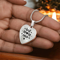 Load image into Gallery viewer, Best Mom Ever Gifts from Daughter / Son - Engraved Heart Necklace

