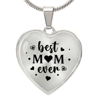 Load image into Gallery viewer, Best Mom Ever Gifts from Daughter / Son - Engraved Heart Necklace

