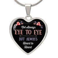 Load image into Gallery viewer, Silver Women Heart Necklace - Eye To Eye Heart Snake Chain
