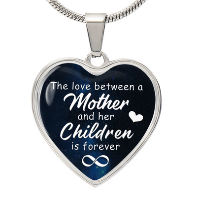 Load image into Gallery viewer, To My Mom Heart Necklace - The Love Between Snake Chain
