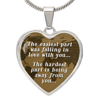 Load image into Gallery viewer, Silver Women Heart Necklace - The Easiest Part Snake Chain
