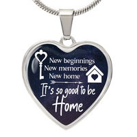 Load image into Gallery viewer, Silver Women Heart Necklace - New Beginnings Snake Chain
