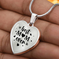 Load image into Gallery viewer, Best Mom Ever Gifts from Daughter / Son - Engraved Heart Necklace
