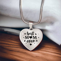 Load image into Gallery viewer, Best Mom Ever Gifts from Daughter / Son - Engraved Heart Necklace

