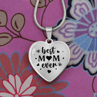 Load image into Gallery viewer, Best Mom Ever Gifts from Daughter / Son - Engraved Heart Necklace
