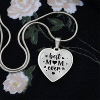 Load image into Gallery viewer, Best Mom Ever Gifts from Daughter / Son - Engraved Heart Necklace
