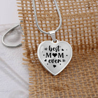 Load image into Gallery viewer, Best Mom Ever Gifts from Daughter / Son - Engraved Heart Necklace
