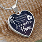Silver Women Heart Necklace - New Beginnings Snake Chain