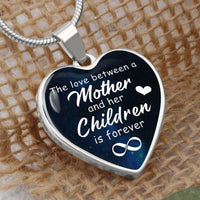 Load image into Gallery viewer, To My Mom Heart Necklace - The Love Between Snake Chain
