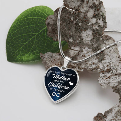 Load image into Gallery viewer, To My Mom Heart Necklace - The Love Between Snake Chain
