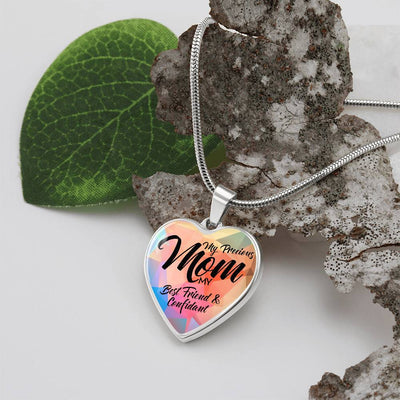Load image into Gallery viewer, To My Mom Heart Necklace - My Precious Mom Snake Chain
