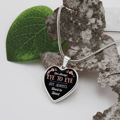 Load image into Gallery viewer, Silver Women Heart Necklace - Eye To Eye Heart Snake Chain
