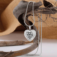 Load image into Gallery viewer, Best Mom Ever Gifts from Daughter / Son - Engraved Heart Necklace
