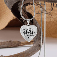 Load image into Gallery viewer, Best Mom Ever Gifts from Daughter / Son - Engraved Heart Necklace

