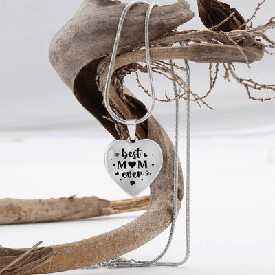 Load image into Gallery viewer, Best Mom Ever Gifts from Daughter / Son - Engraved Heart Necklace
