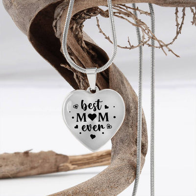 Load image into Gallery viewer, Best Mom Ever Gifts from Daughter / Son - Engraved Heart Necklace
