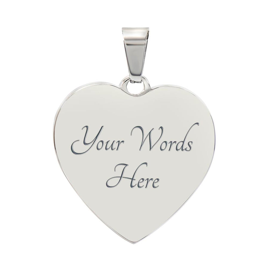 Best Mom Ever Gifts from Daughter / Son - Engraved Heart Necklace