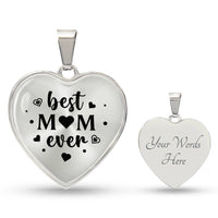 Load image into Gallery viewer, Best Mom Ever Gifts from Daughter / Son - Engraved Heart Necklace

