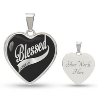 Load image into Gallery viewer, Silver Women Heart Necklace - Blessed Snake Chain
