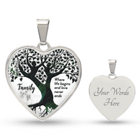 Load image into Gallery viewer, Silver Women Heart Necklace - Where Life Begins Snake Chain
