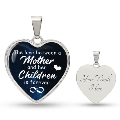 Load image into Gallery viewer, To My Mom Heart Necklace - The Love Between Snake Chain
