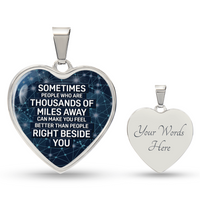 Load image into Gallery viewer, Silver Women Heart Necklace - Sometimes People Snake Chain
