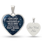Silver Women Heart Necklace - Sometimes People Snake Chain