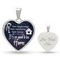 Silver Women Heart Necklace - New Beginnings Snake Chain