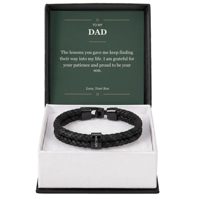 Load image into Gallery viewer, To My Dad, Proud to Be Your Son - Personalized Name Bracelet
