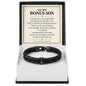 To My Bonus Son Personalized Name Bracelet - Life Gave Me the Gift of You