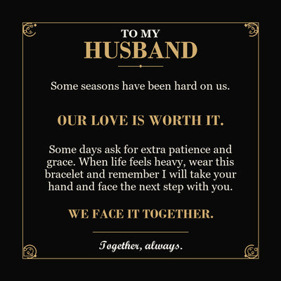 Load image into Gallery viewer, To My Husband, Our Love Is Worth It - Personalized Name Bracelet
