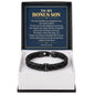 To My Bonus Son Personalized Name Bracelet - Shaped by Love, Not Only Blood