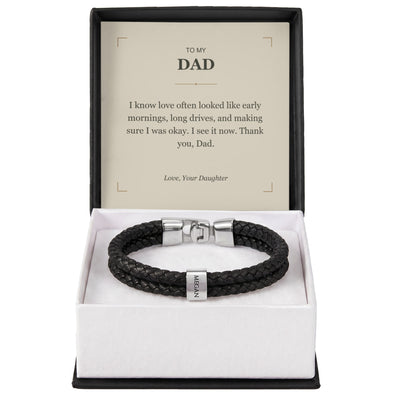 Load image into Gallery viewer, To My Dad, I See Your Love Now - Personalized Name Bracelet
