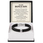 To My Bonus Son Personalized Name Bracelet - Life Gave Me the Gift of You